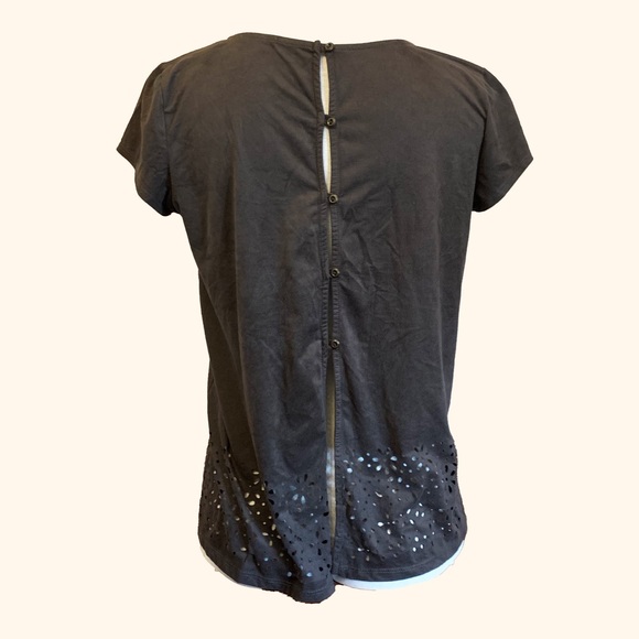 Maurices Suede Forest Green Tee Sz. M - Picture 2 of 4